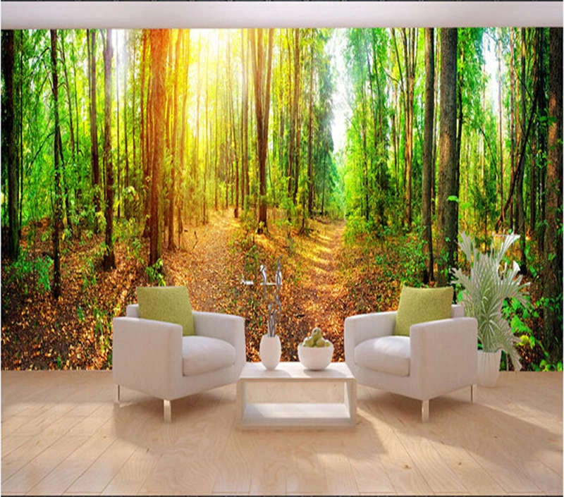 Bright Warm Sunshine 3D Full Wall Mural Photo Wallpaper Printing