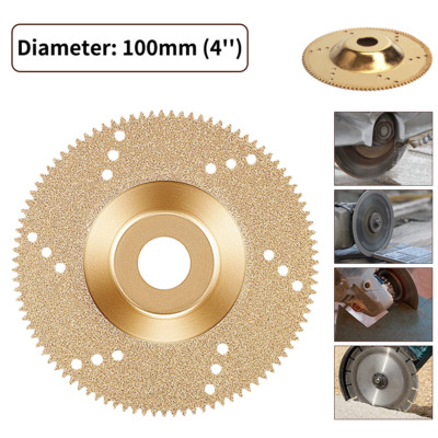 4'' Brazed Diamond Glass Cutting Discs Saw Blade Abrasive Grinding Wheel F Stone