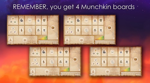 MUNCHKIN GAME BOARD GAMEBOARD LCG CCG PLAYMAT LIVING CARD GAME 4x ...