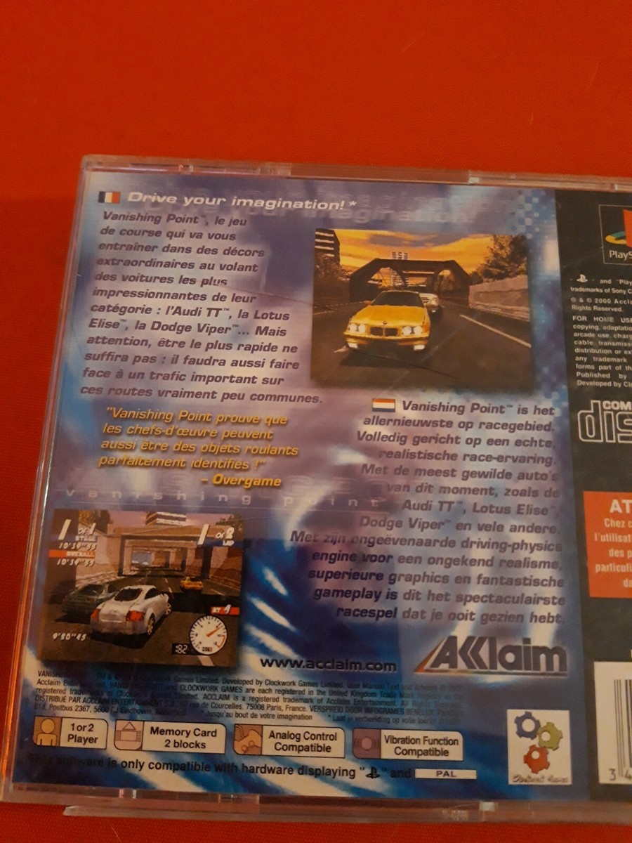Vanishing Point - PS1 Complet VF PlayStation Sony