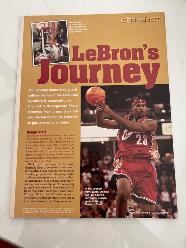 BIG SHOT LEBRON'S JOURNEY MAGAZINE ARTICLE
