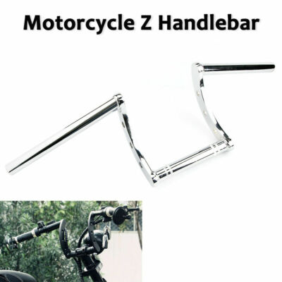 Motorrad Z-Lenker Drag Bar 1'' 25mm Chrom für Harley Dyna Chopper Bobber Honda