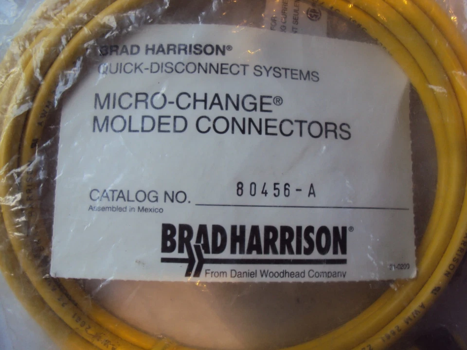  Brad Harrison cat no. 80456-A Micro-Change Molded Connectors  - Image 2 of 4