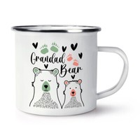 GroßVater BäR Emaille Becher Tasse Vatertag Best Opa Papa Liebe Geburtstag