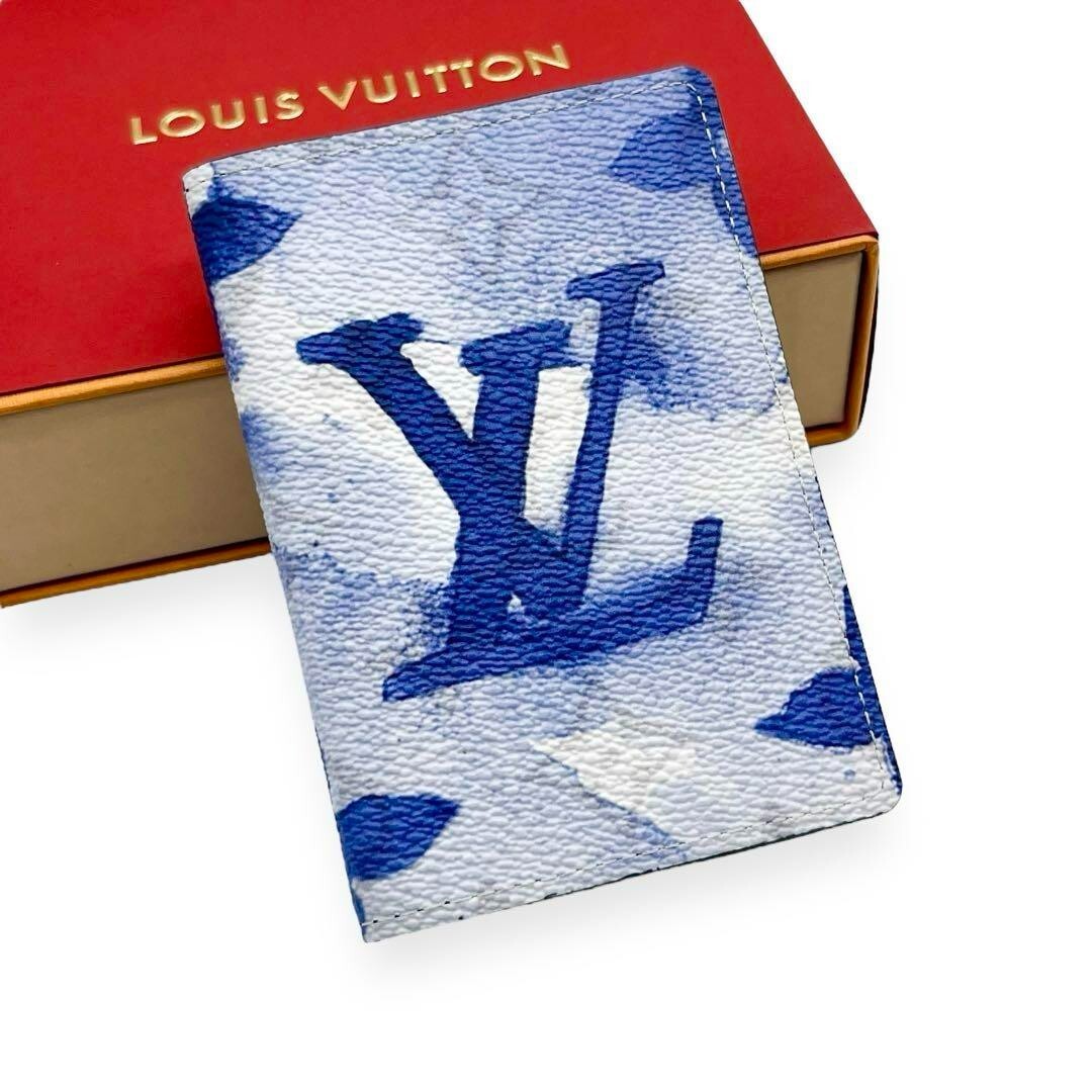 Louis Vuitton Pocket Organizer Monogram Watercolor Blue M80455 