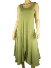 Color Me Cotton CMC Cool & Chic Linen Dress in Sage Green  XSmall Sale