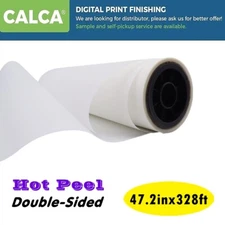 CALCA 47.2in x 328ft DTF Transfer Film Premium Roll-Hot Peel, Double sided