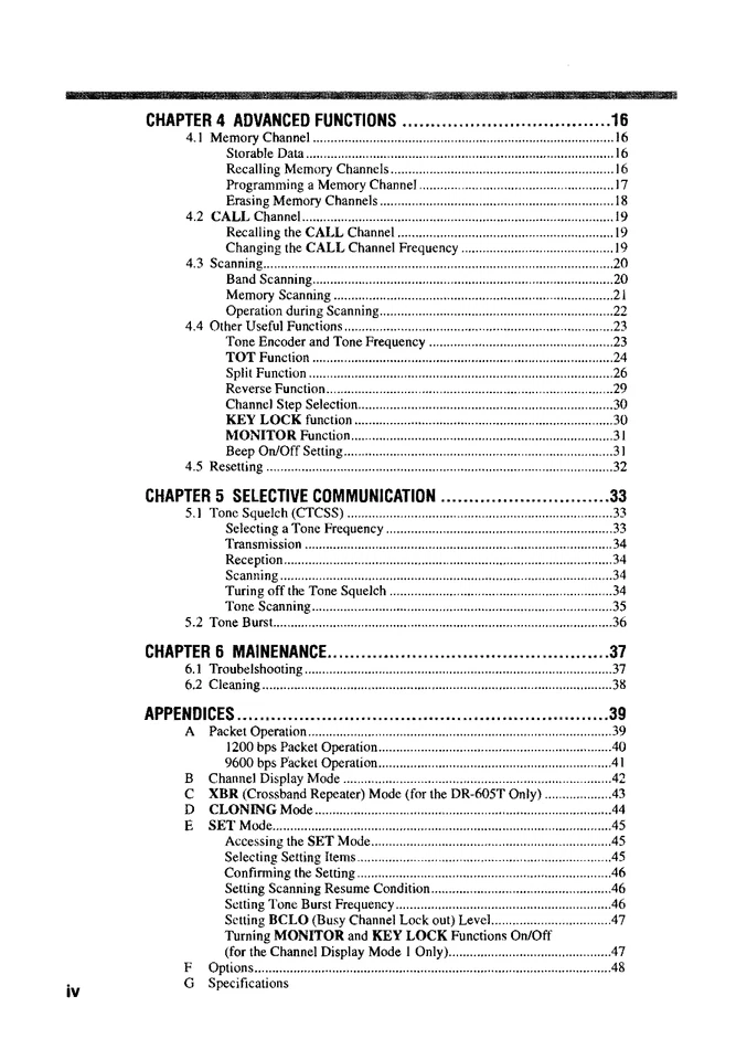Manual de instrucciones del transceptor Alinco DR-605 T E 55 páginas guía de funcionamiento Foto 3 de 3