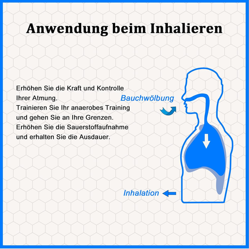 Lungentrainer, Atemübungstrainer, Breathing Trainer, Tragbares Atem-Fitness-Trai - Bild 6 von 12