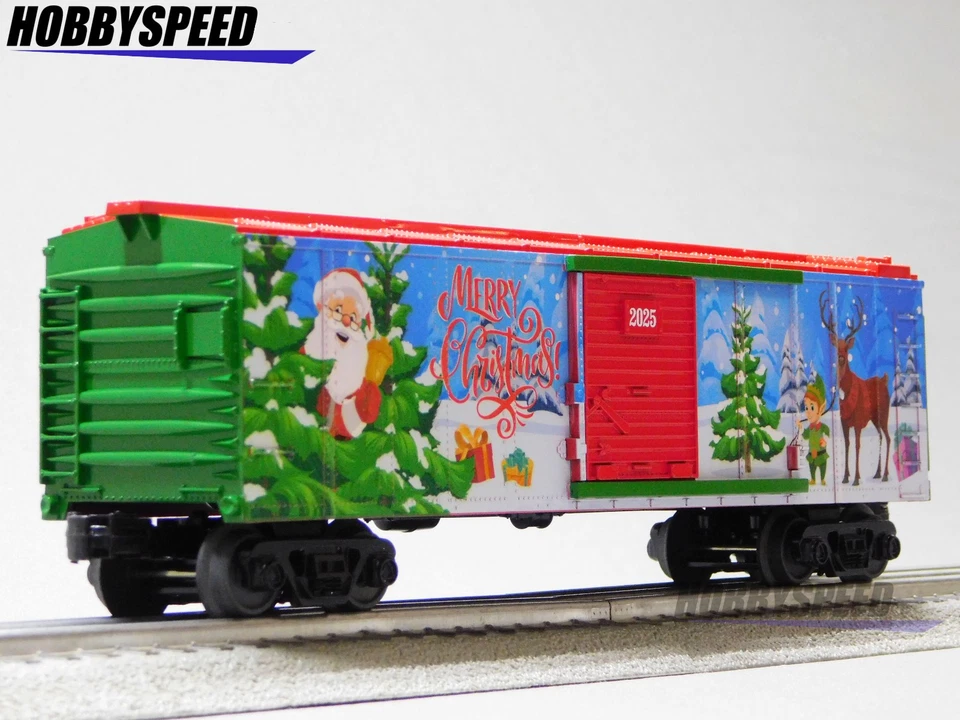 MTH RAILKING 2025 CHRISTMAS SANTA CLAUS BOXCAR #2025 O GAUGE train 30-71234 NEW - Image 2 of 4