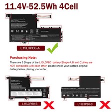   L15L3PB0 Battery For Lenovo IdeaPad L15M3PB0 320S-15ABR 330S-15IKB Flex 5 1570  