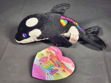 1998 vintage Lisa Frank fantastic beans Max Splash whale plush with tags