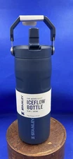Stanley x Aerolight 16oz H2.0 Iceflow bottle Navy blue
