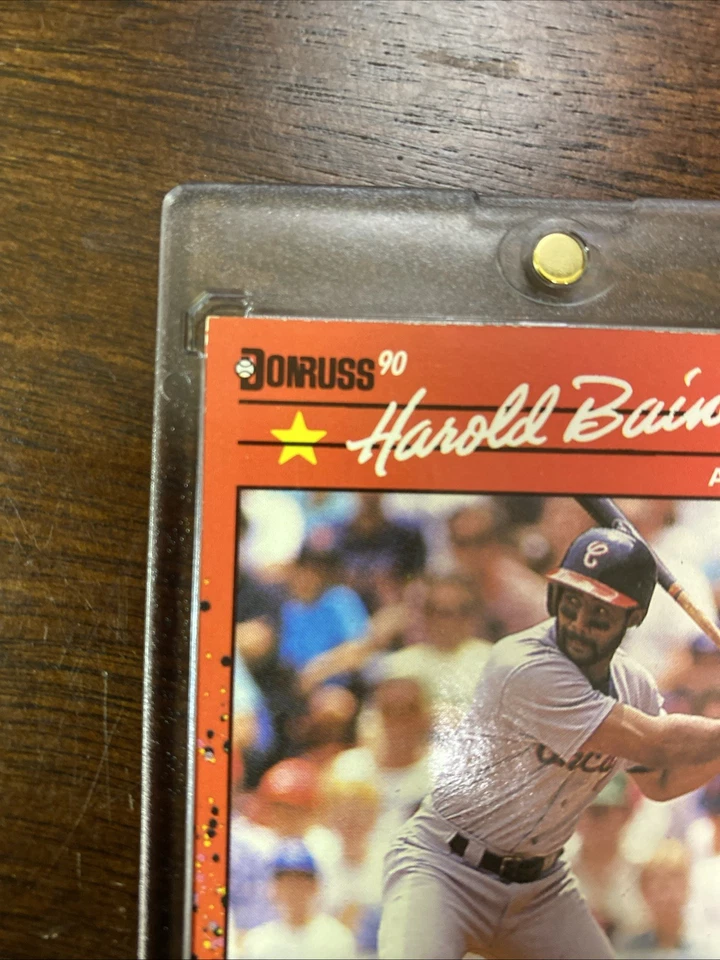 Tarjeta Donruss Harold Baines All Star 1990 error cuádruple - extremadamente rara Foto 2 de 4