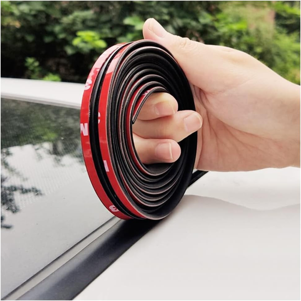5M 16.4ft T Shape Car Sunroof Windshield Rear Glass Seal Strip 14mm Trim Edge UK