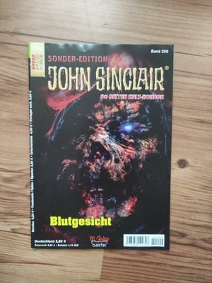 JOHN SINCLAIR , Sonder Edition Band 209 : '' Blutgesicht '' , Horror Kult ng