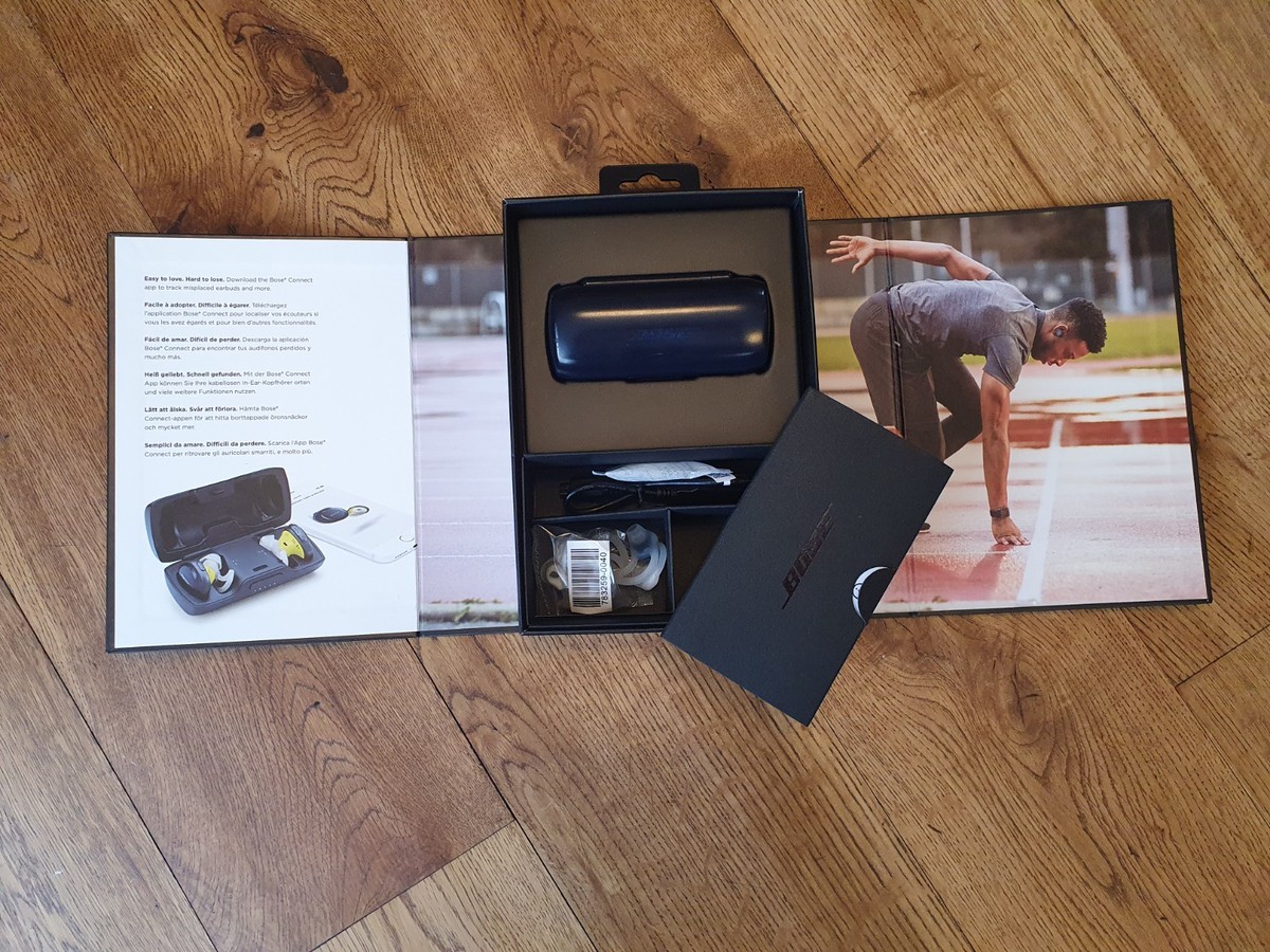 Bose soundsport wireless headphones navy/citron broken one earbud