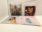 Taylor Swift Vinyl Record Lot, 1989, Lover, Evermore, and Midnights, Like New