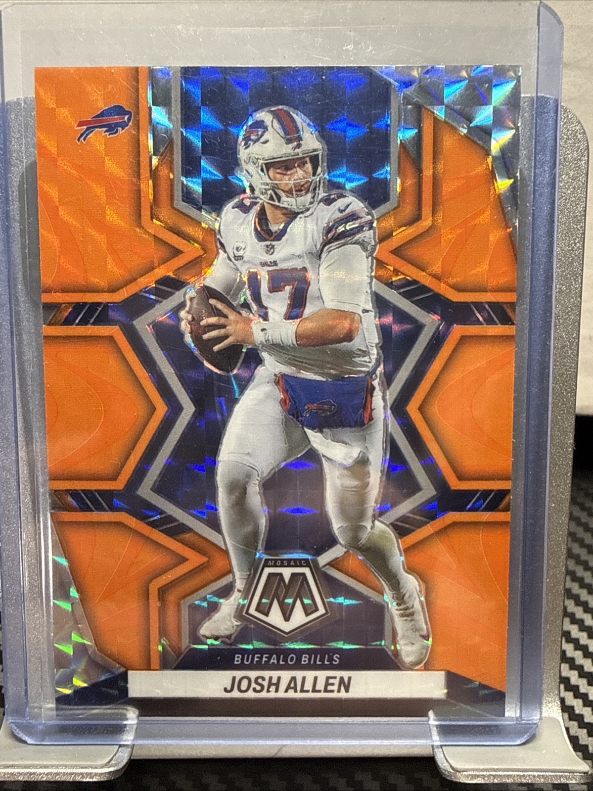 2022 Panini Mosaic - Josh Allen #20 Mosaic Reactive Orange Prizm