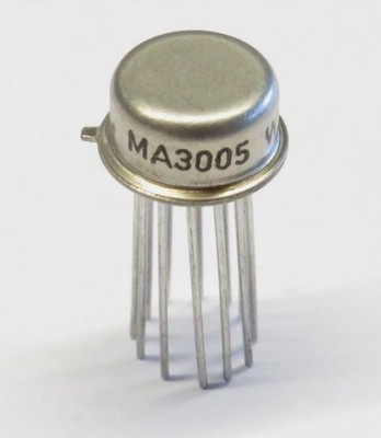 1 Stück MA3005 RF Amplifier TO100 =CA3005, Tesla
