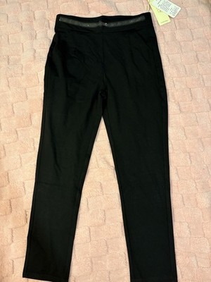 Xin Yu Yi Women's Black Dress Pants Studded Waistband Skinny Pull On 3XL Plus