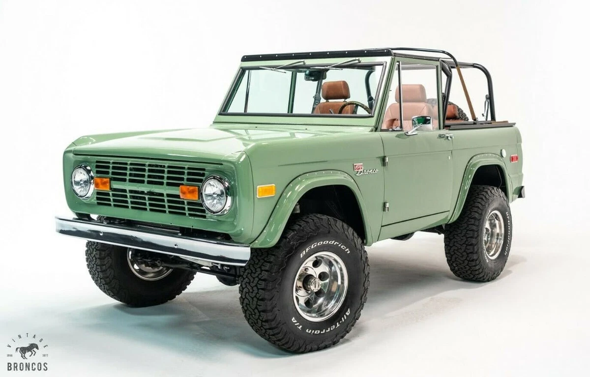 Green 1974 Ford Bronco with all new parts