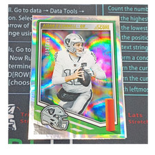 Panini 2025 Score Aidan O'Connell Las Vegas Raiders Circular #52 Serial /299