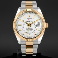 Rolex Sky-Dweller, 326933, 42mm, Steel & Gold, Intense White Dial, Oyster Bra...