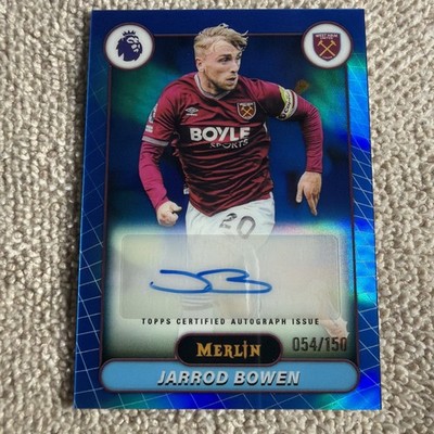 2026 Topps Merlin Premier League #MV-BW Jarrod Bowen Auto Blue Refractor /150 