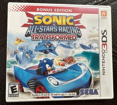 Sonic & All-Stars Racing Transformed Bonus Edition (Nintendo 3DS, 2013) Complete