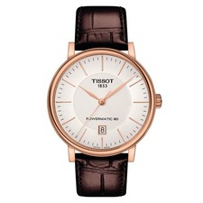 Orologio Automatico TISSOT CARSON PREMIUM T122.407.36.031.00 Pelle Marrone Rosè