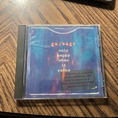 Garbage   Only Happy When It Rains (CD, US, 1996, Almo SOunds) AI020 promo