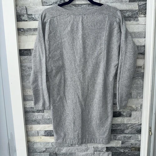 ATHLETA Women’s Gray Sweatshirt Dress Tunic Long Shirt XXS Petite Comfy Cozy XS
