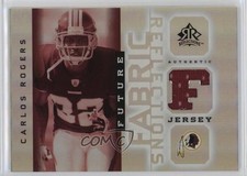 2005 Upper Deck Reflections Future Fabric Reflections Carlos Rogers #FFR-CA 0c2
