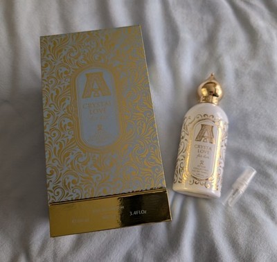 Attar Collection Crystal Love Perfume Women Sample 2 ml 0.07 fl Oz Glass Spray 