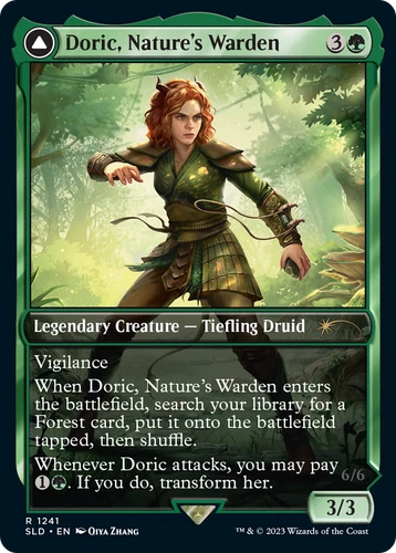 x1 Casal, Lurkwood Pathfinder / Doric, Nature's Warden SLD MTG 1241 RARE 1x - product listing photo
