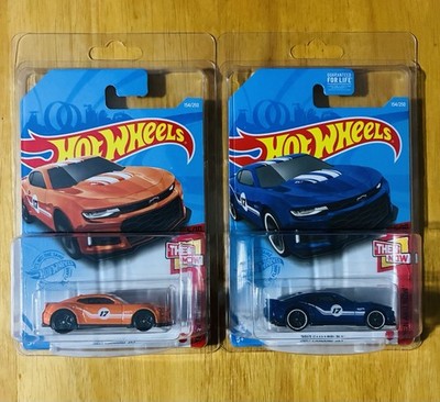 2021 Hot Wheels 2017 Camaro ZL1 Blue & Orange Then & Now 5/10  Lot + Protectors
