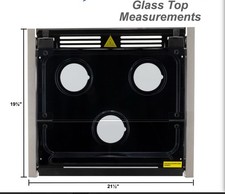 Greystone CF-RV21-D1 & CF-RV17-D1 Glass Stove Cover Top Tray RV-Camper