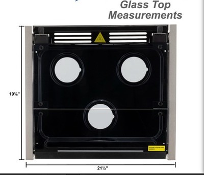 Greystone CF-RV21-D1 & CF-RV17-D1 Glass Stove Cover Top Tray RV-Camper