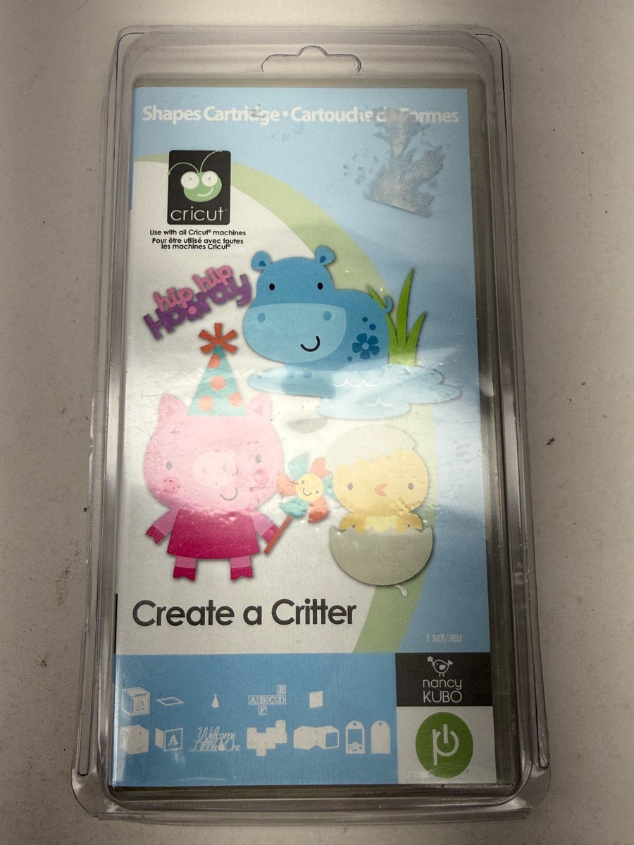 Cricut Create a Critter Crafts Painting Drawing Art Gift Cartridge