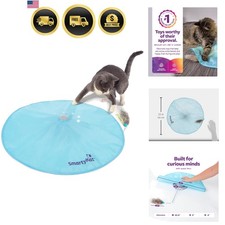Cat Toy Motion Moving Electronic Interactive Prey Play Lightweight Blue