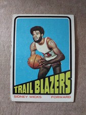 1972-73 Topps Basketball Sidney Wicks Rookie #20 "Portland Trail Blazers" ⚾⚾