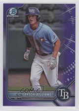 2022 Bowman Chrome Prospects Purple Refractor /250 Carson Williams #BCP-197 0i5v