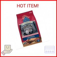 Blue Buffalo Wilderness Natural High-Protein Dry Food for Adult Dogs, Salmon Rec