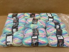 Yarnfair Stripes DK Yarn with wool 25% Multi coloured  13 x 50g New Yarn