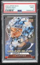 2020-21 Upper Deck UD Canvas Young Guns Joseph Woll #C222 PSA 9 MINT 7mu