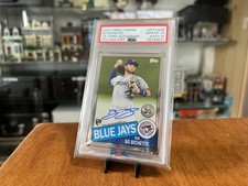 PSA 10 / 10 Bo Bichette RC 01/50 On Card Auto 2020 Topps Chrome 1985 35th WOW!