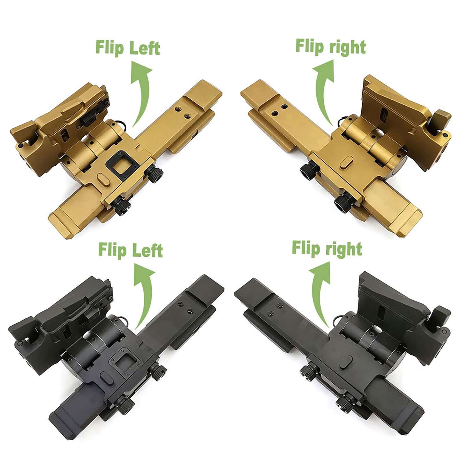 SOTAC CNC Machined Flip-to-Side Fast Riser Mount for G23 G33 3X Magnifier Mount