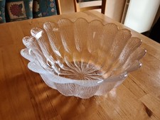 Holmegaard Kristall Glasschale Schale Schüssel Sidse Werner 70er Jahre 24cm