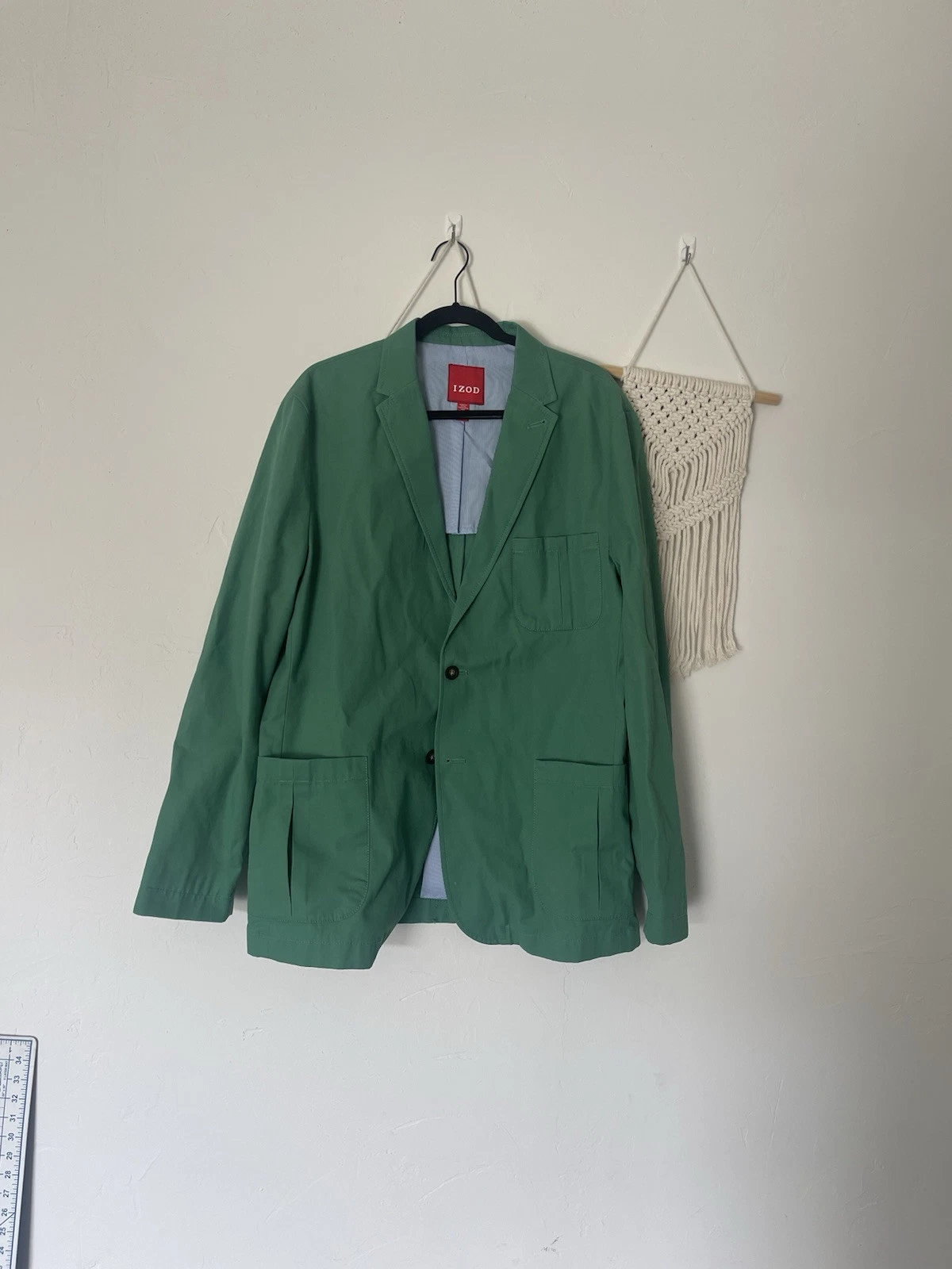Izod Green Blazer with Button Closure Green Men’s Sz L